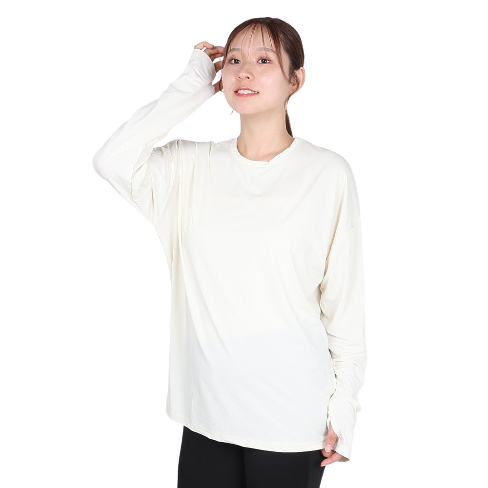 オーシャンパシフィック（Ocean Pacific）（レディース）ラッシュガード L SNCドルマン 長袖Tシャツ UV 525445IVO