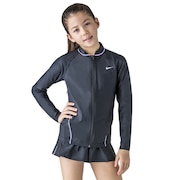 ナイキ（NIKE）（キッズ）スクール水着 水着 ラッシュガード 長袖 子供 女の子 ガールズ UVカット UPF50+ 紫外線対策 1981907-12 120 130