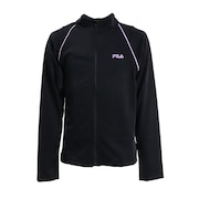 フィラ（FILA）（キッズ）ラッシュガード 長袖 スクール水着 ジュニア 子供 ガールズジップ UVカット 紫外線対策 128202BPL 