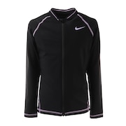 ナイキ（NIKE）（キッズ）ラッシュガード キッズ フードなし 長袖 女の子 ガールズ フルジップ UV 1981816-12