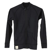 フットマーク（FOOTMARK）（キッズ）ラッシュガード キッズ フードなし 長袖 ジュニア フルジップ スタンドカラー 0242077-09.