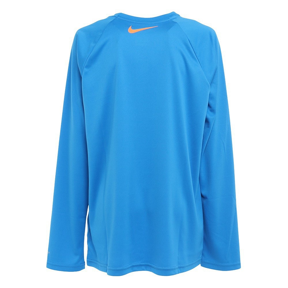 ナイキ（NIKE）（キッズ）ジュニア ラッシュガード 長袖 Tシャツ ロンT NESSC837 1991052-871 ブルー