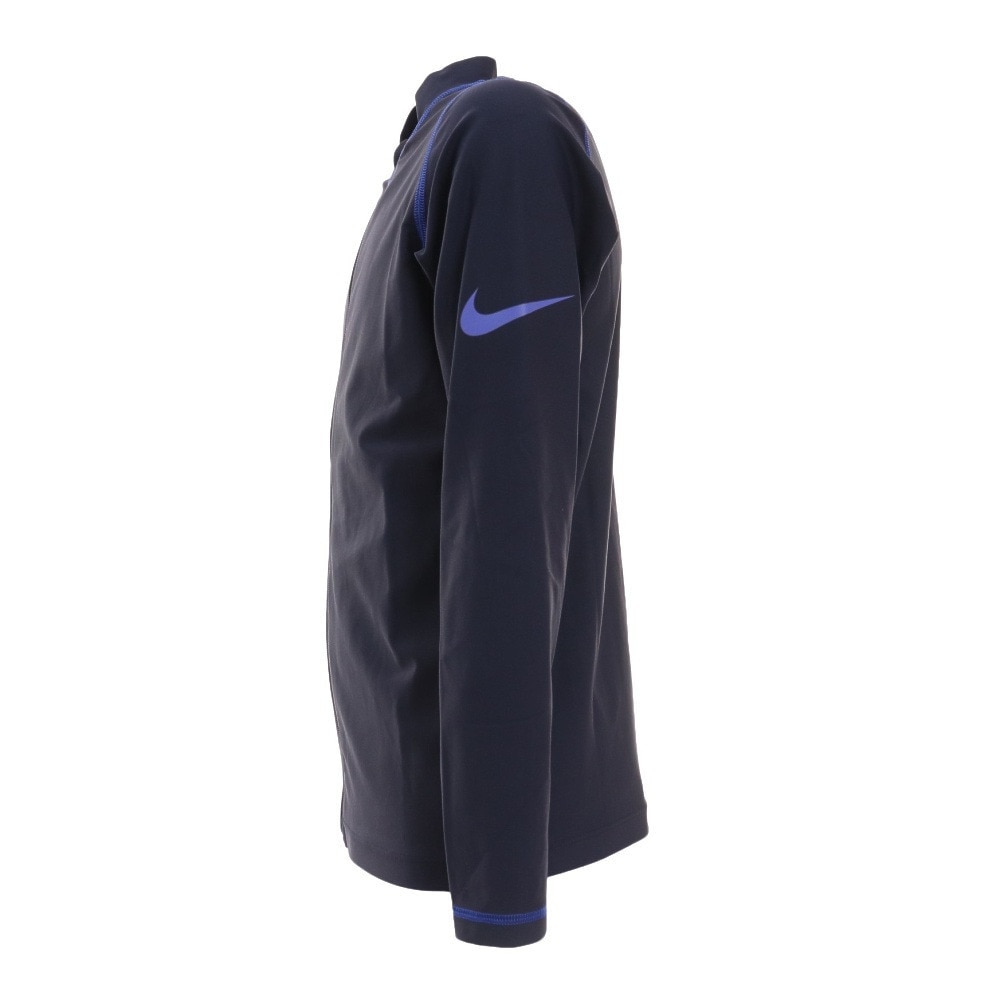 ナイキ（NIKE）（キッズ）スクール水着 ラッシュガード 長袖 フードなし 子供 ジュニア ボーイズ UVカット UPF50+ 紫外線対策 速乾 1991013-10 120 130 140