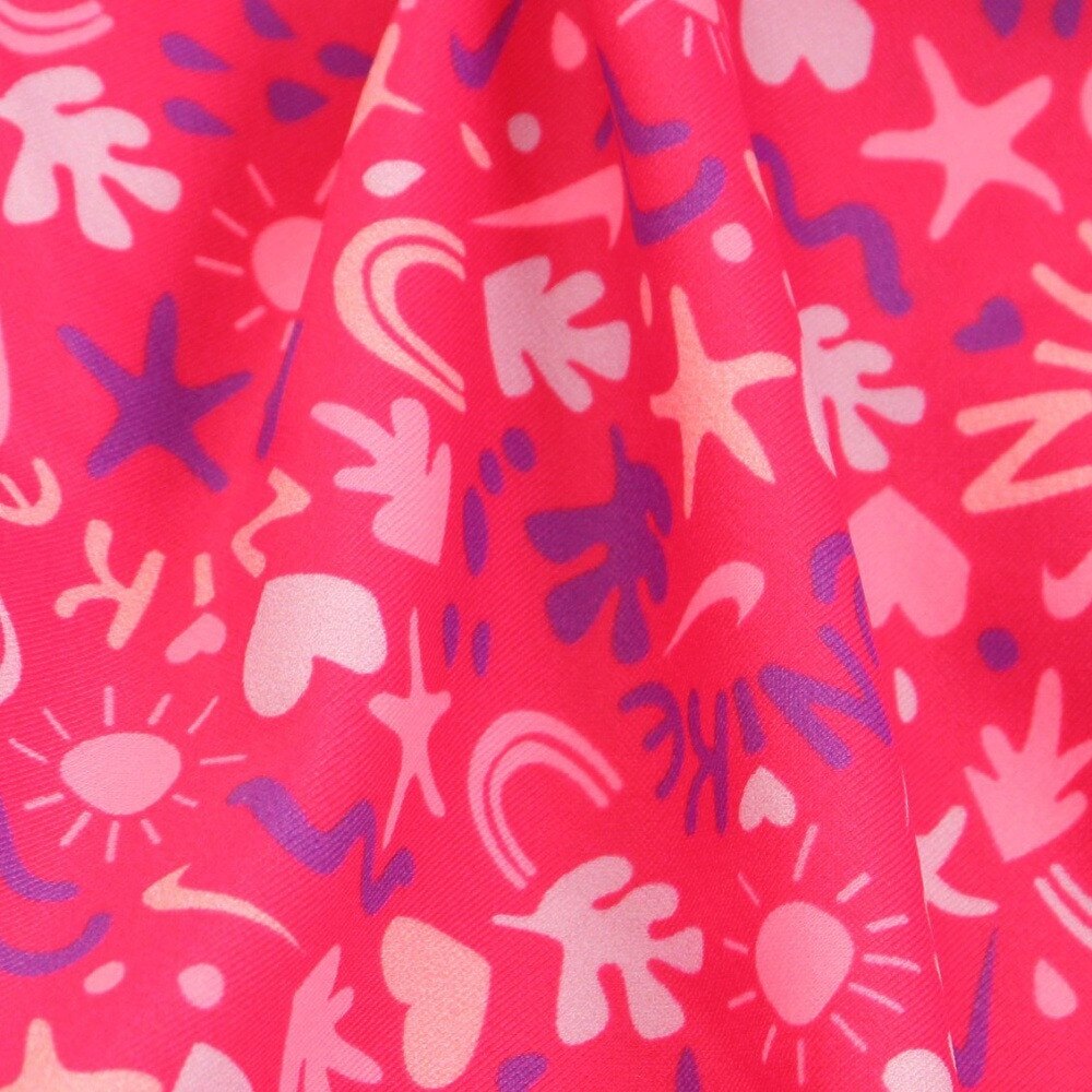 ナイキ（NIKE）（キッズ）水着 ラッシュガード 長袖 フードなし 子供 女の子 ガールズ UVカット UPF50+ 紫外線対策 トドラー 1991033-03 90 100★★★