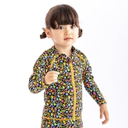ナイキ(NIKE)(キッズ)水着 ラッシュガード 長袖 フードなし 子供 女の子 ガールズ UVカット UPF50+ 紫外線対策 トドラー 1991033-09 90 100 110 120