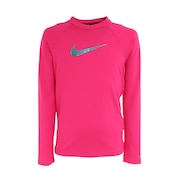 ナイキ（NIKE）（キッズ）水着 ラッシュガード 長袖 子供 ジュニア ガールズ UVカット 紫外線対策 速乾 NESSB747 1991045-615