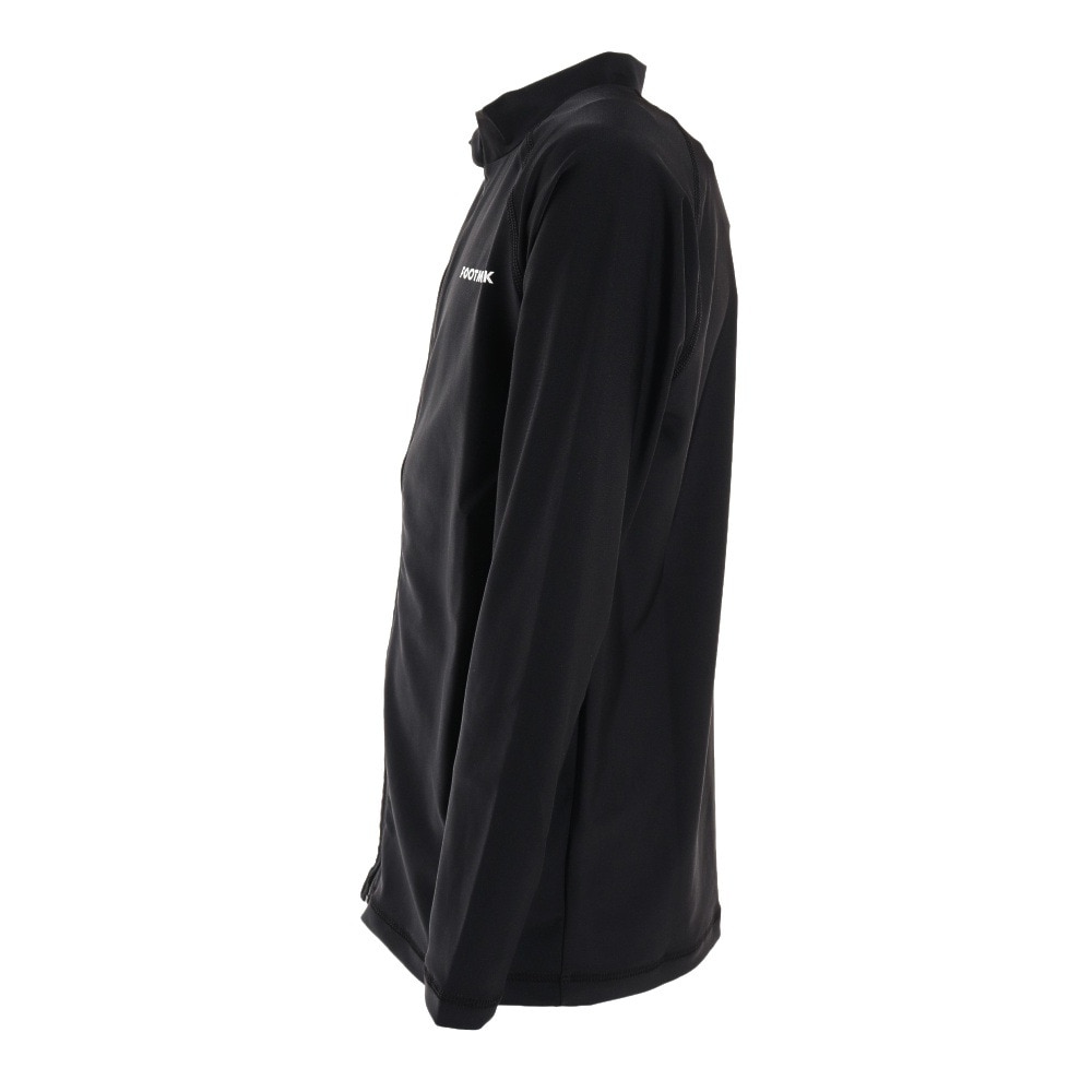 フットマーク（FOOTMARK）（キッズ）ジュニア スクール水着 ラッシュガード 長袖 パーカー 0242305BLK ブラック