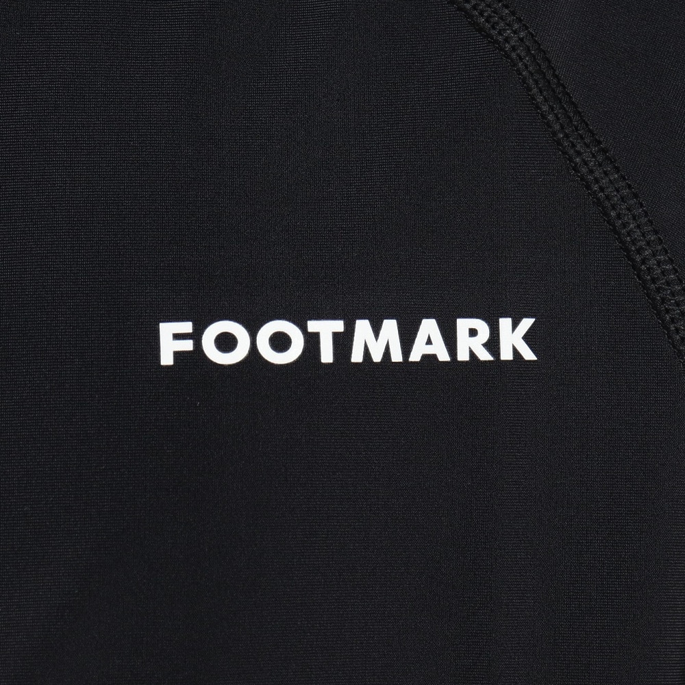 フットマーク（FOOTMARK）（キッズ）ジュニア スクール水着 ラッシュガード 長袖 パーカー 0242305BLK ブラック