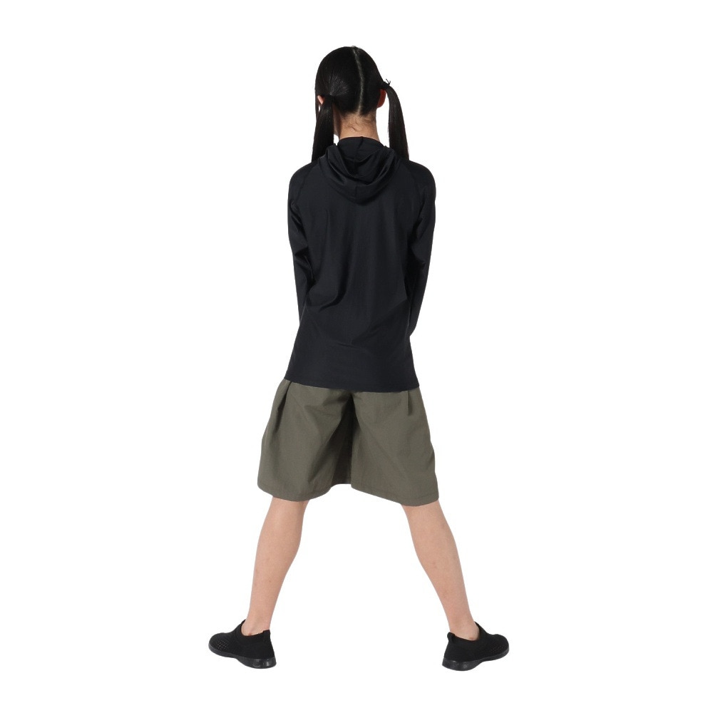 フットマーク（FOOTMARK）（キッズ）ジュニア 水着 ラッシュガード 長袖 パーカー 0242306BLK ブラック