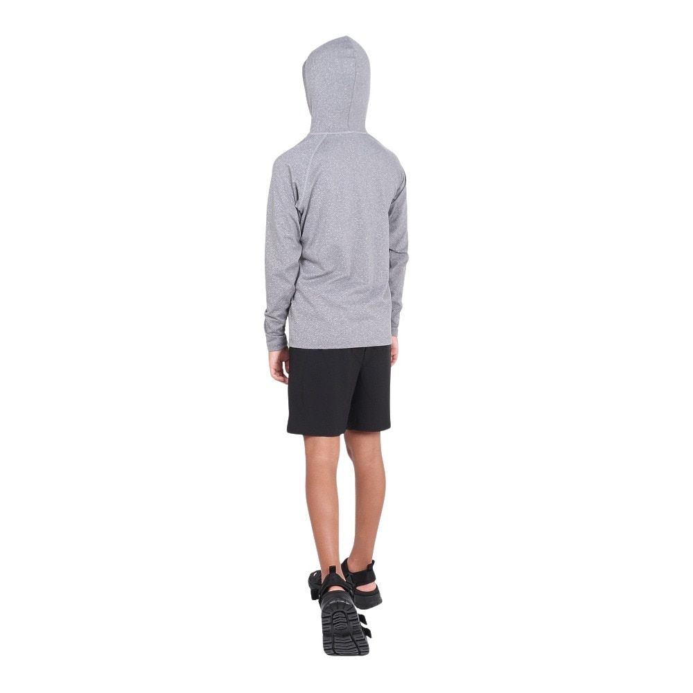 フットマーク（FOOTMARK）（キッズ）ジュニア 水着 ラッシュガード 長袖 パーカー 0242306MGRY グレー
