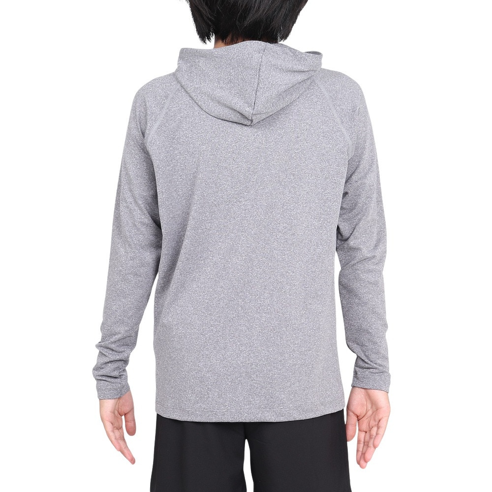 フットマーク（FOOTMARK）（キッズ）ジュニア 水着 ラッシュガード 長袖 パーカー 0242306MGRY グレー