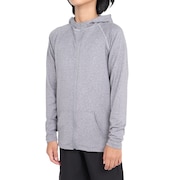 (キッズ)ジュニア 水着 ラッシュガード 長袖 パーカー 0242306MGRY グレー