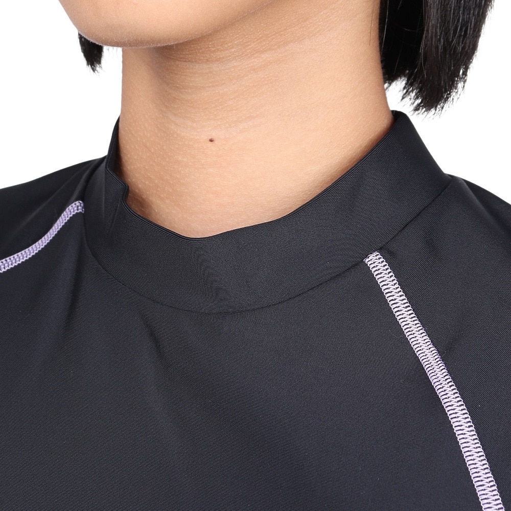 ナイキ（NIKE）（キッズ）ジュニア スクール水着 ラッシュガード 長袖 1991064-12 ブラック