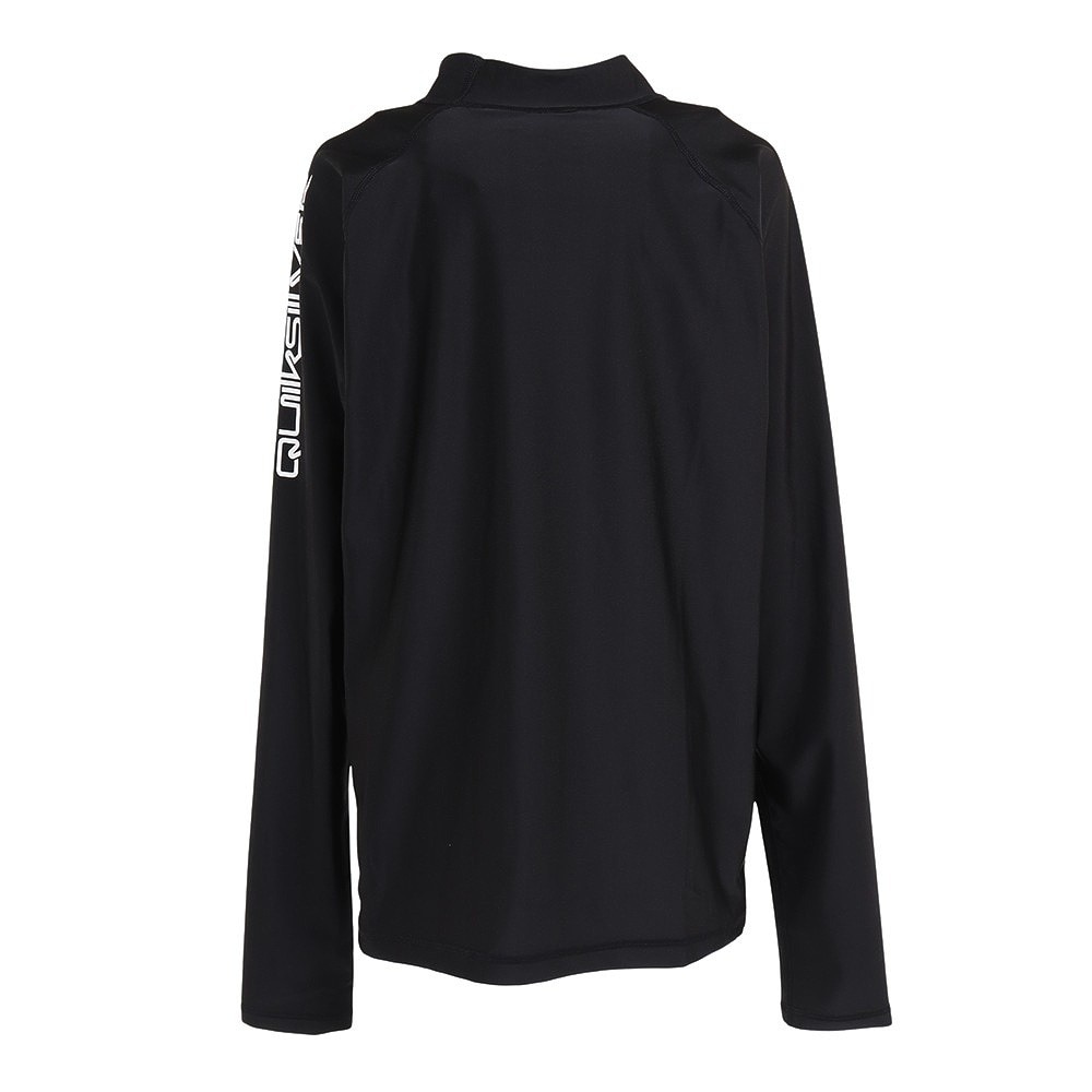 クイックシルバー（Quiksilver）（キッズ）ジュニア スクール水着 ラッシュガード 長袖 ALL TIME LR YOUTH 23SP KLY231021 BLK ブラック