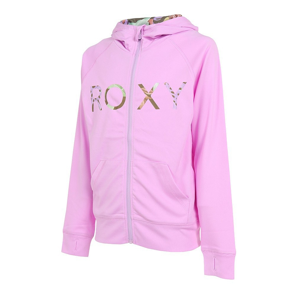 ロキシー（ROXY）（キッズ）UV カット 速乾 長袖 パーカー ラッシュ MINI MERMAID TLY231106LIL ライラック