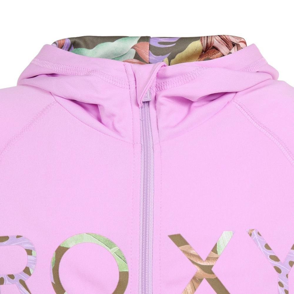 ロキシー（ROXY）（キッズ）UV カット 速乾 長袖 パーカー ラッシュ MINI MERMAID TLY231106LIL ライラック