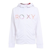 ロキシー（ROXY）（キッズ）水着 ラッシュガード 長袖 パーカー 子供 女の子 ガールズ UVカット 水陸両用 MINI MERMAID TLY231106WHT 130 140 150