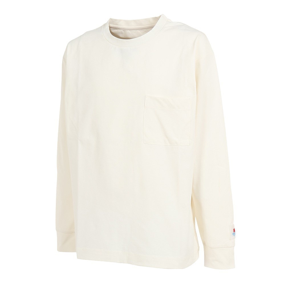 フットマーク（FOOTMARK）（キッズ）ジュニア ラッシュガード 長袖 プルオーバー FOOTMARKNATURAL 3100230-01 クリーム