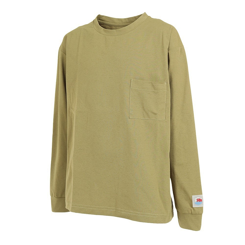 フットマーク（FOOTMARK）（キッズ）ジュニア ラッシュガード 長袖 プルオーバー FOOTMARKNATURAL 3100230-244 オリーブ