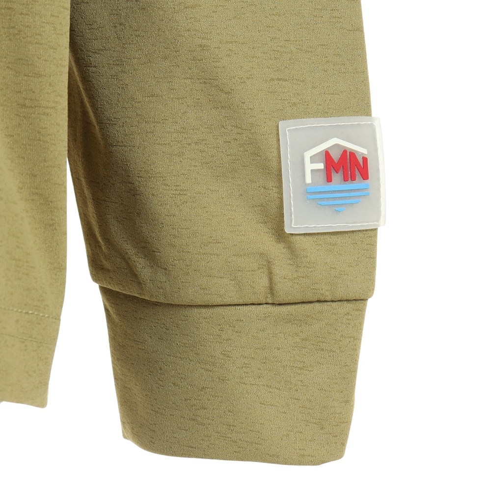 フットマーク（FOOTMARK）（キッズ）ジュニア ラッシュガード 長袖 プルオーバー FOOTMARKNATURAL 3100230-244 オリーブ