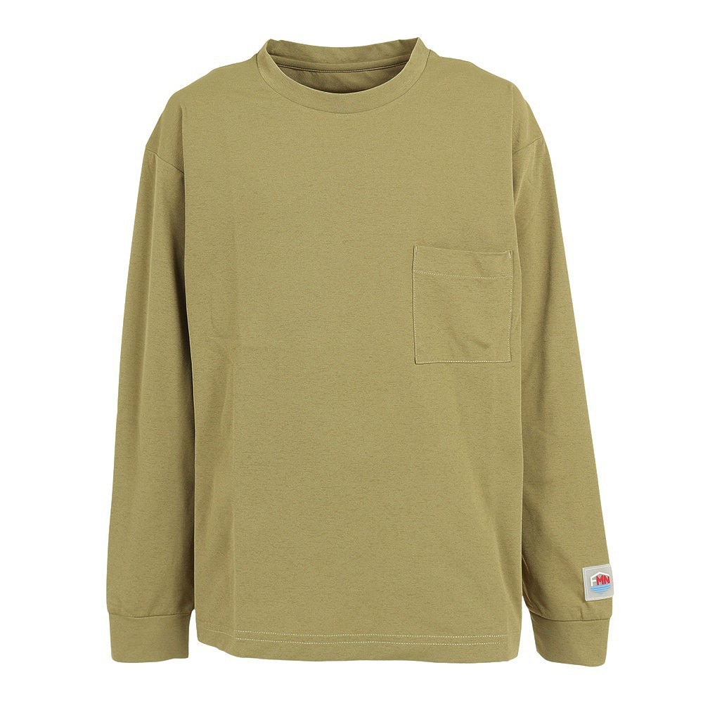 フットマーク（FOOTMARK）（キッズ）ジュニア ラッシュガード 長袖 プルオーバー FOOTMARKNATURAL 3100230-244 オリーブ