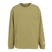 (キッズ)ジュニア ラッシュガード 長袖 プルオーバー FOOTMARKNATURAL 3100230-244 オリーブ