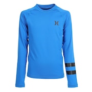 ハーレー（HURLEY）（キッズ）ラッシュガード 長袖 ジュニア 子供 Pro Light Top 22 AO2118-491 ブルー UVカット 日焼け対策 UPF50+