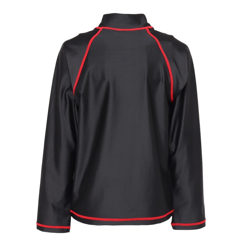 リーボック（REEBOK）（キッズ）ジュニア スクール水着 ラッシュガード 長袖 パーカー 123204BK ブラック