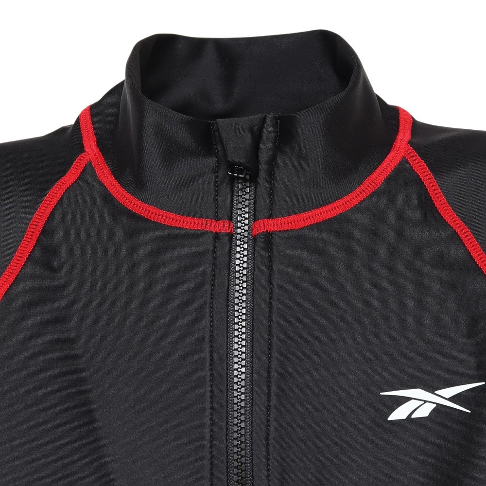 リーボック（REEBOK）（キッズ）ジュニア スクール水着 ラッシュガード 長袖 パーカー 123204BK ブラック