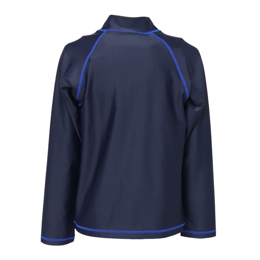 リーボック（REEBOK）（キッズ）ジュニア スクール水着 ラッシュガード 長袖 パーカー 123204NV ネイビー
