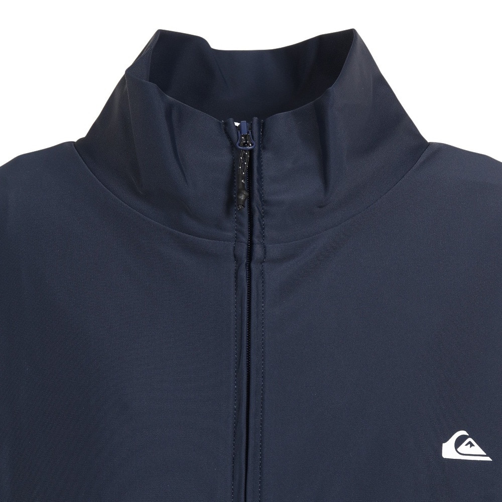 クイックシルバー（Quiksilver）（キッズ）ジュニア スクール水着 ラッシュガード 長袖 パーカー COMP LOGO STAND ZIP 23SUKLY232601YNVY ネイビー