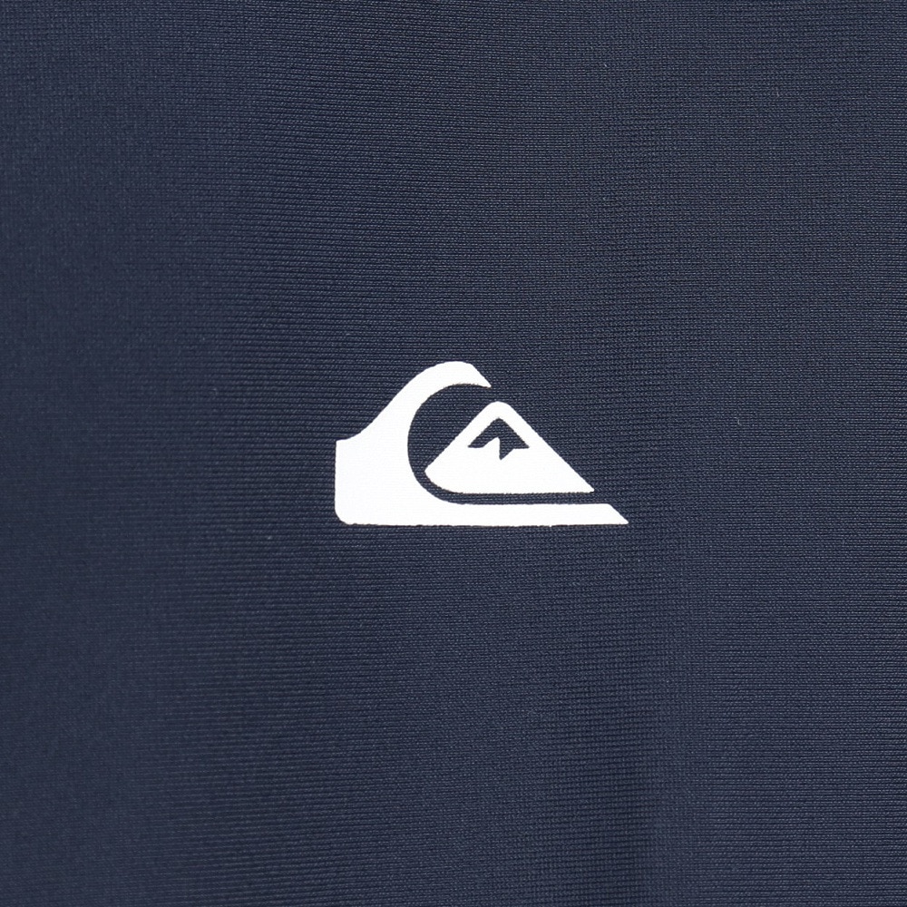 クイックシルバー（Quiksilver）（キッズ）ジュニア スクール水着 ラッシュガード 長袖 パーカー COMP LOGO STAND ZIP 23SUKLY232601YNVY ネイビー
