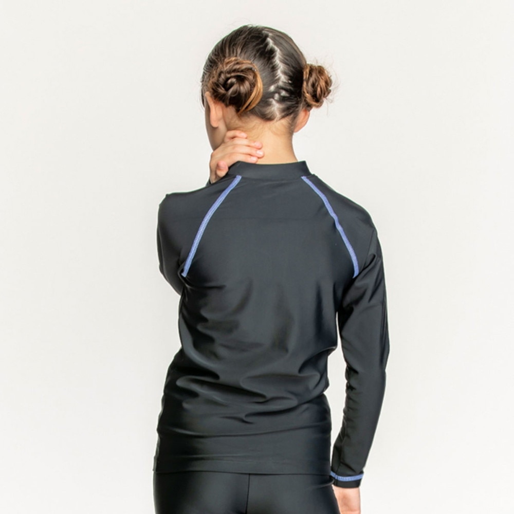 ナイキ（NIKE）（キッズ）ジュニア ラッシュガード ガールズ 女の子 長袖ジップ ハイドロガード 120~170cm 1991085-012