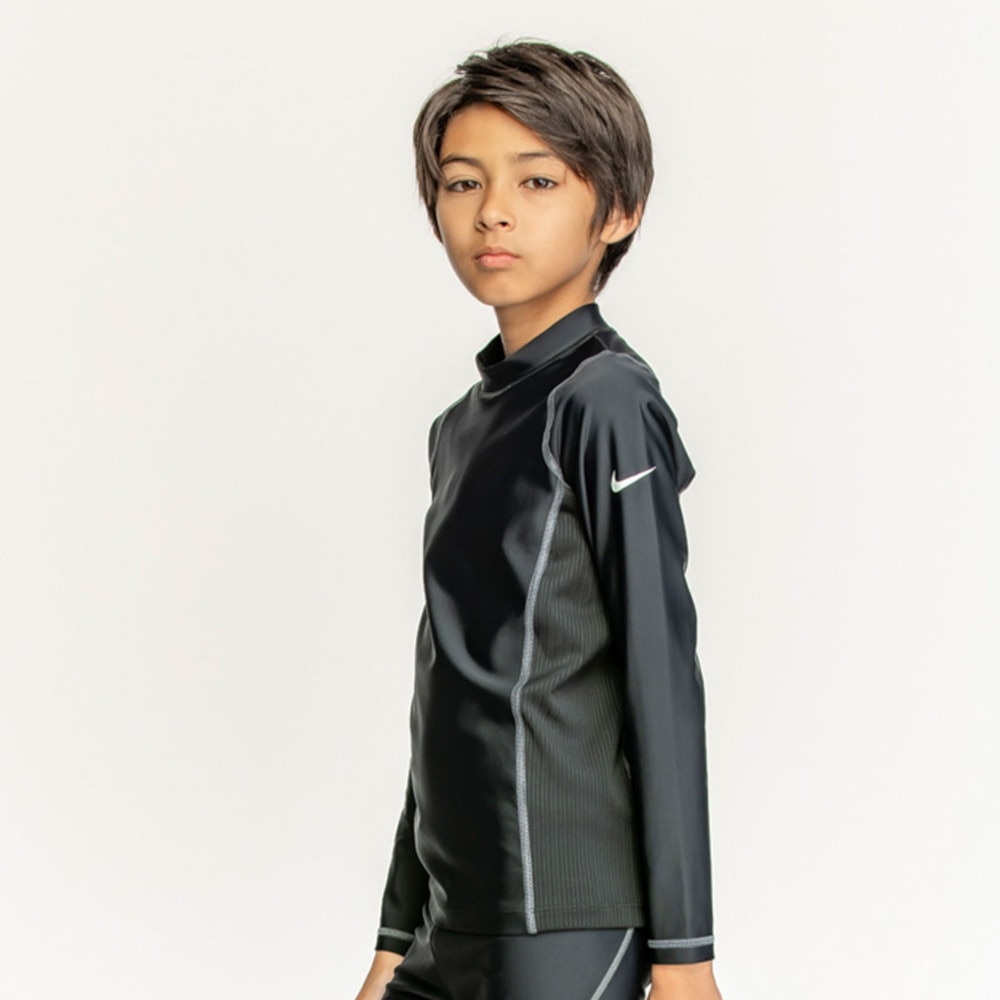ナイキ（NIKE）（キッズ）ジュニア ラッシュガード ボーイズ 長袖 ハイドロガード 男の子 120～170cm 1991091-018