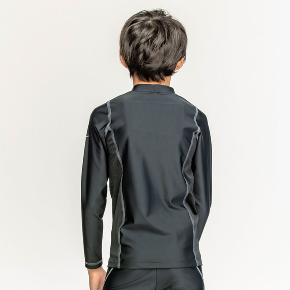 ナイキ（NIKE）（キッズ）ジュニア ラッシュガード ボーイズ 長袖 ハイドロガード 男の子 120～170cm 1991091-018