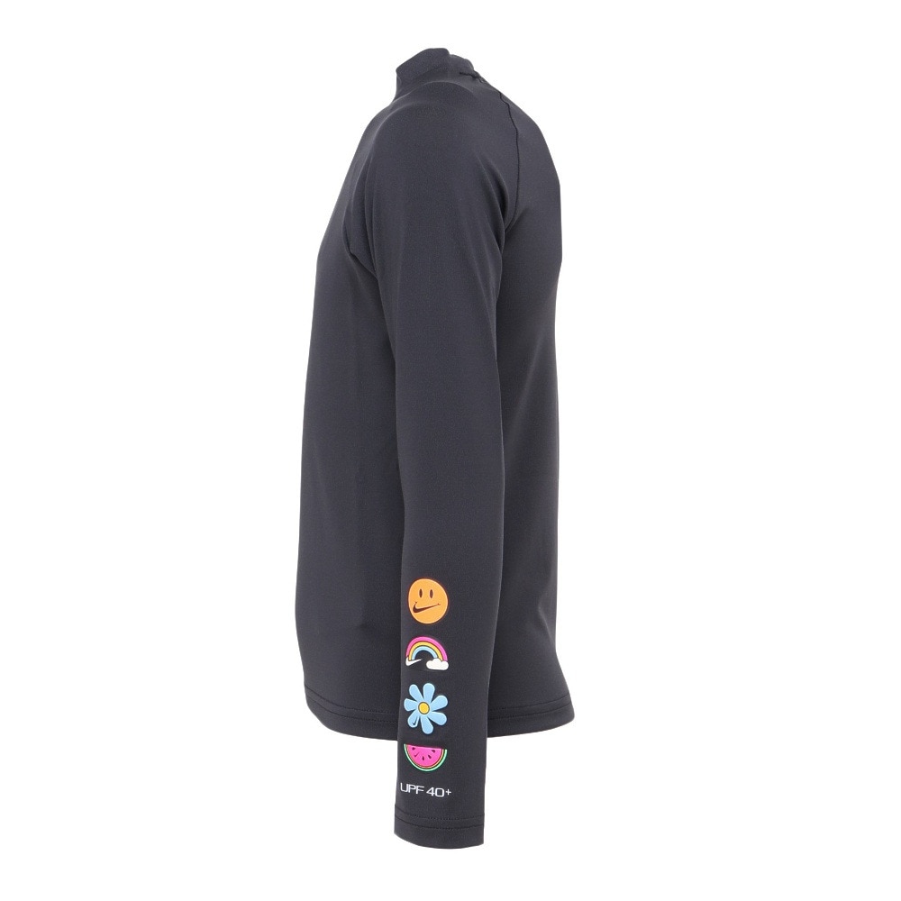 ナイキ（NIKE）（キッズ）UPF40+ 速乾 ラッシュガード スウッシュ 長袖 ハイドロガード 130～160cm NESSE739-N001