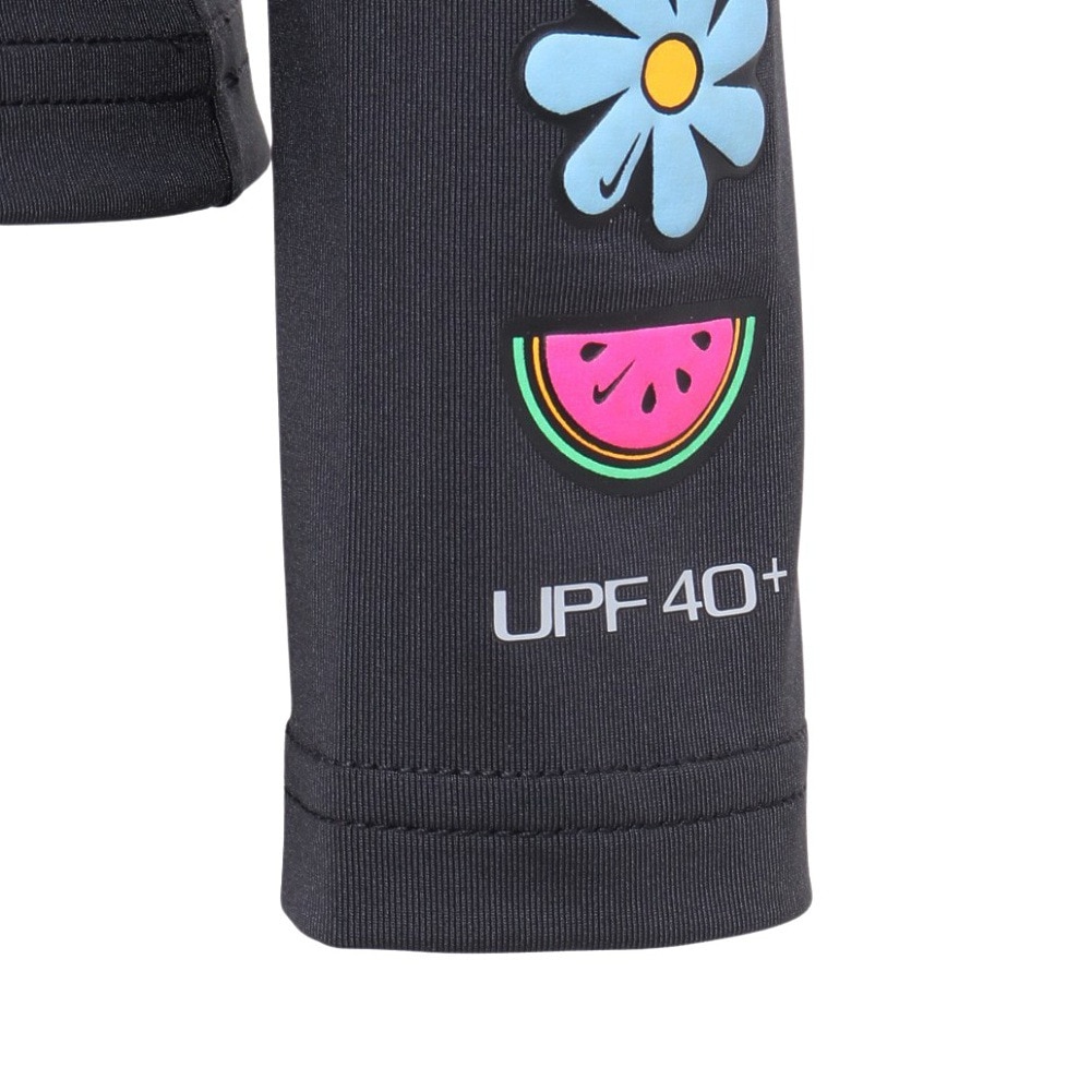 ナイキ（NIKE）（キッズ）UPF40+ 速乾 ラッシュガード スウッシュ 長袖 ハイドロガード 130～160cm NESSE739-N001
