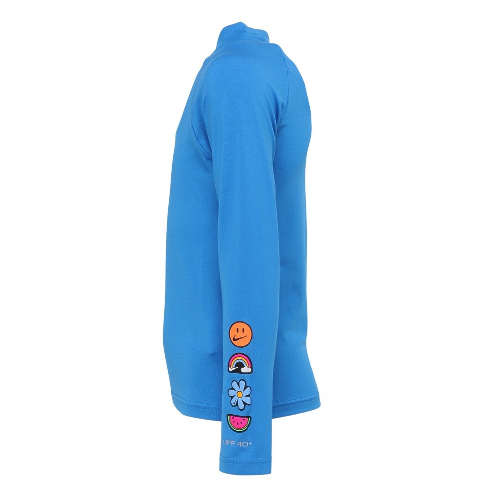 ナイキ（NIKE）（キッズ）ジュニア ラッシュガード スウッシュ長袖ハイドロガード 130～160cm UVカット NESSE739-N458