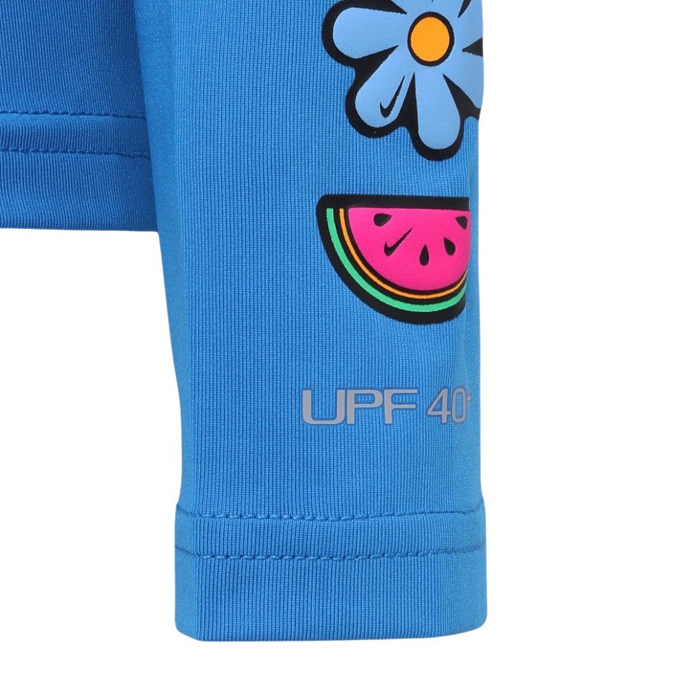 ナイキ（NIKE）（キッズ）ジュニア ラッシュガード スウッシュ長袖ハイドロガード 130～160cm UVカット NESSE739-N458