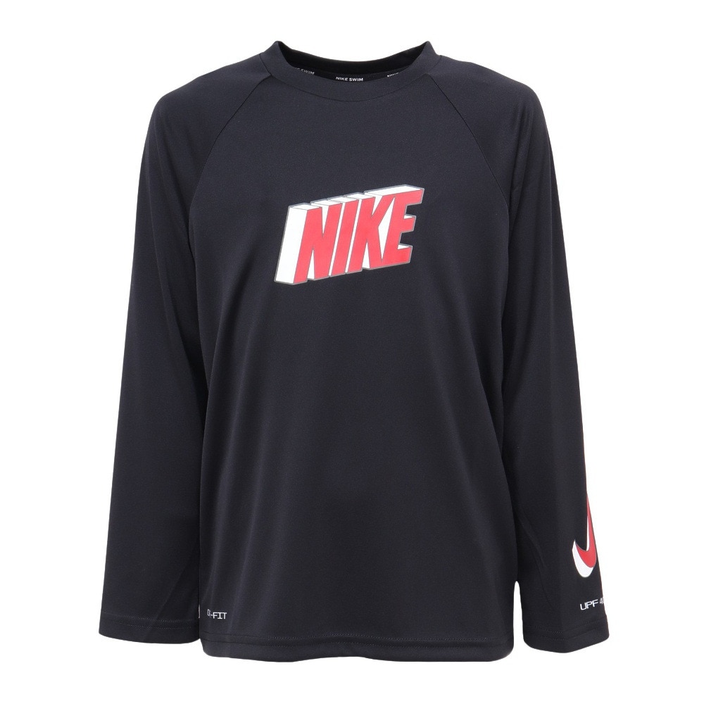 ナイキ（NIKE）（キッズ）UPF40+ 速乾 ジュニア ラッシュガード 3Dコンボ 長袖 ハイドロガード NESSE828-N001