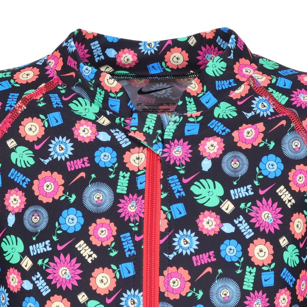 ナイキ（NIKE）（キッズ）トドラー ガールズ ラッシュガード 長袖 ハイドロガード ジップアップ ジャケット 1991096-009
