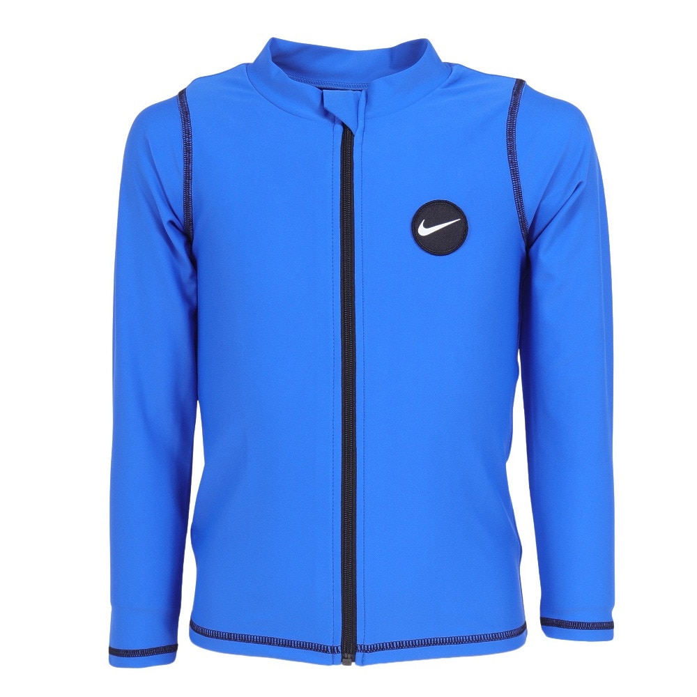 ナイキ（NIKE）（キッズ）UPF50+ トドラー ボーイズ ラッシュガード ハイドロガード 長袖 ジップアップ ジャケット 1991099-010