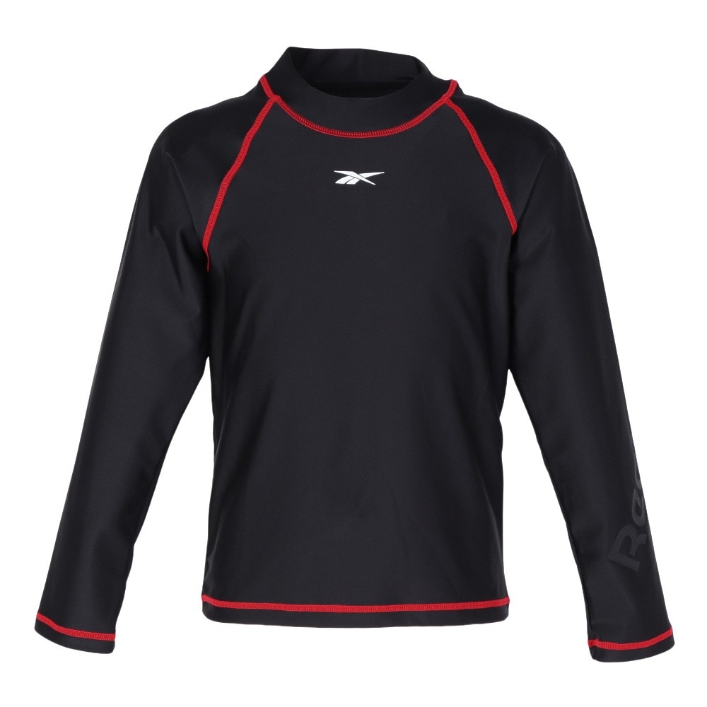 リーボック（REEBOK）（キッズ）ラッシュガード 長袖 水着 UVカット 123205BK