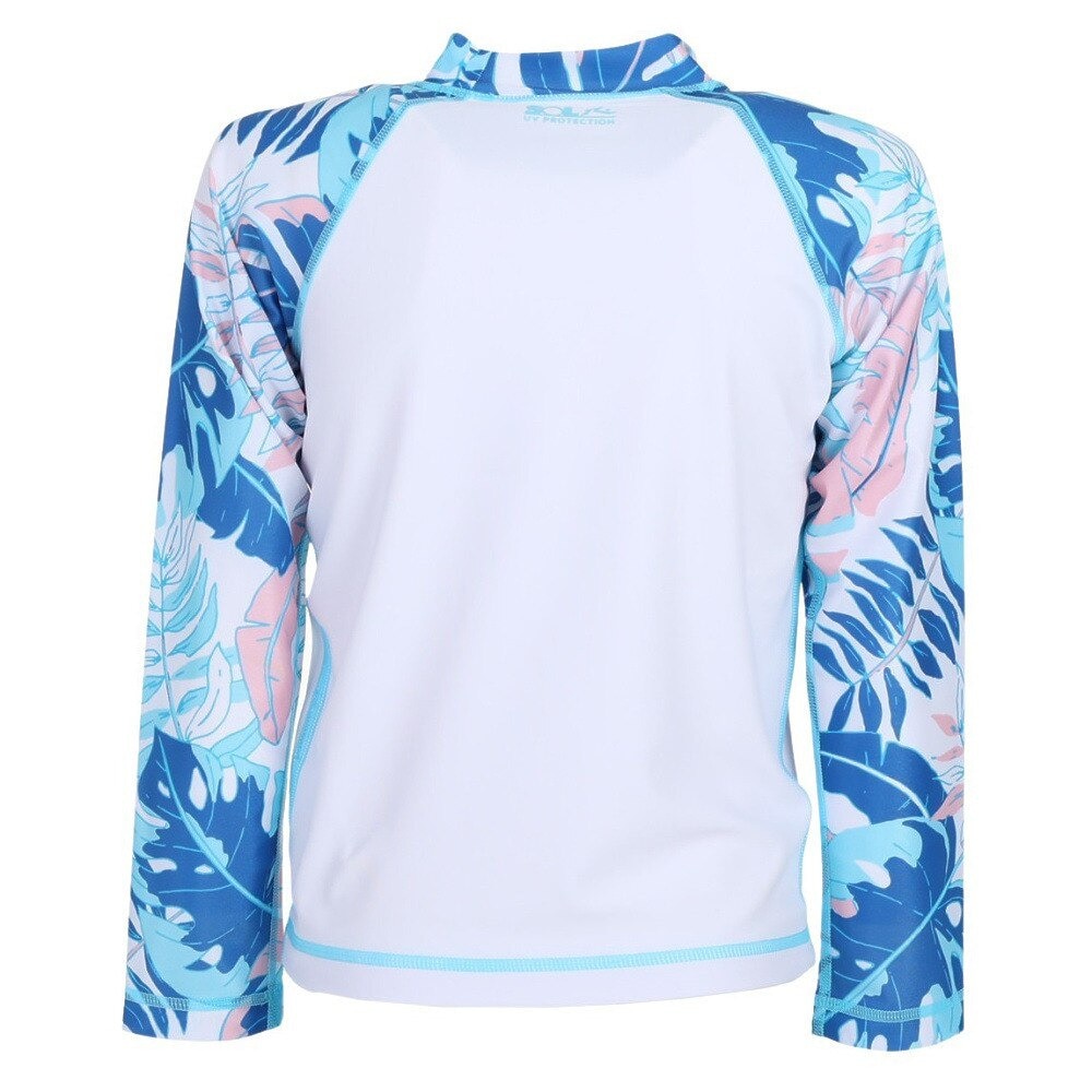 ラスティ（RUSTY）（キッズ）ラッシュガード 長袖 ジュニア ガールズ スイミング 962463-WHT