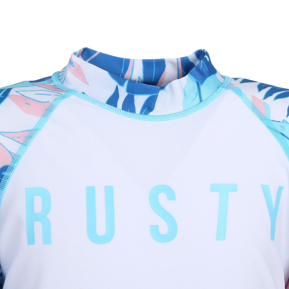 ラスティ（RUSTY）（キッズ）ラッシュガード 長袖 ジュニア ガールズ スイミング 962463-WHT
