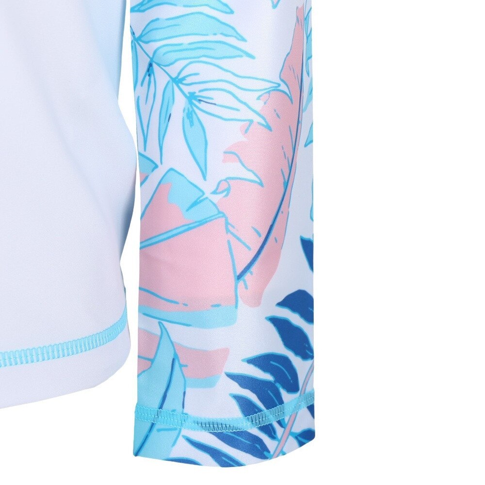 ラスティ（RUSTY）（キッズ）ラッシュガード 長袖 ジュニア ガールズ スイミング 962463-WHT