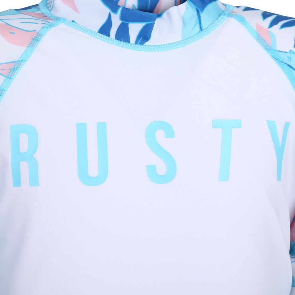 ラスティ（RUSTY）（キッズ）ラッシュガード 長袖 ジュニア ガールズ スイミング 962463-WHT