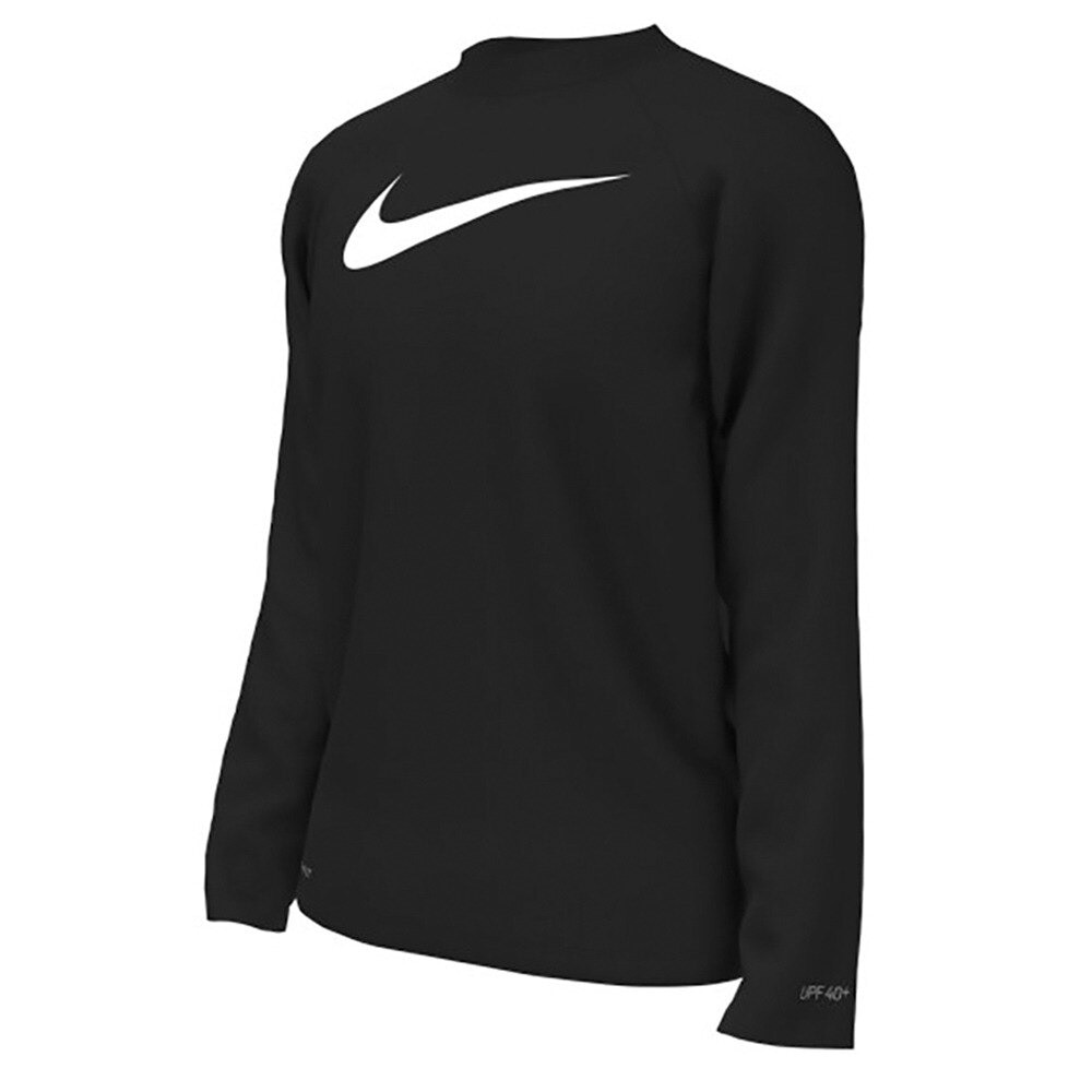 ナイキ（NIKE）（キッズ）ラッシュガード 長袖 UVカット 速乾 ソリッド ハイドロガード NESSD829-N001