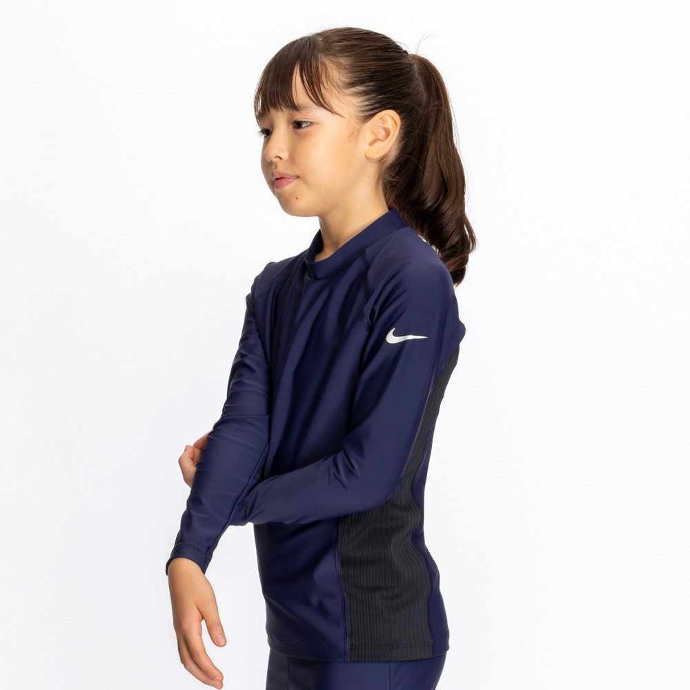 ナイキ（NIKE）（キッズ）ボーイズ ガールズ 長袖ラッシュガード SS25 1991108-019