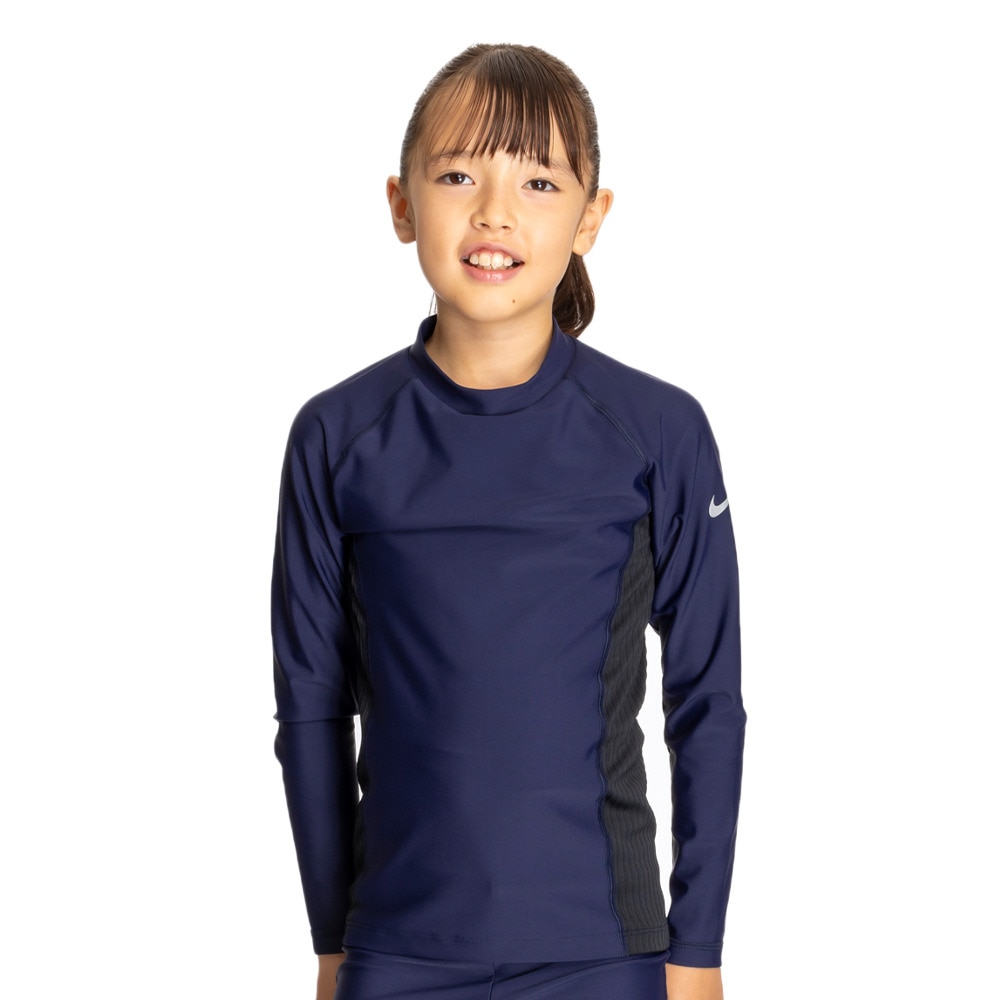 ナイキ（NIKE）（キッズ）ボーイズ ガールズ 長袖ラッシュガード SS25 1991108-019